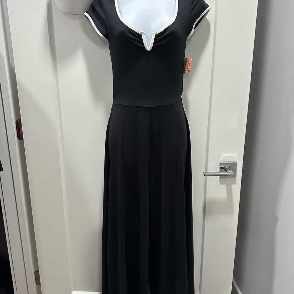 FP Movement by Free People Black Jumpsuit with White Accents